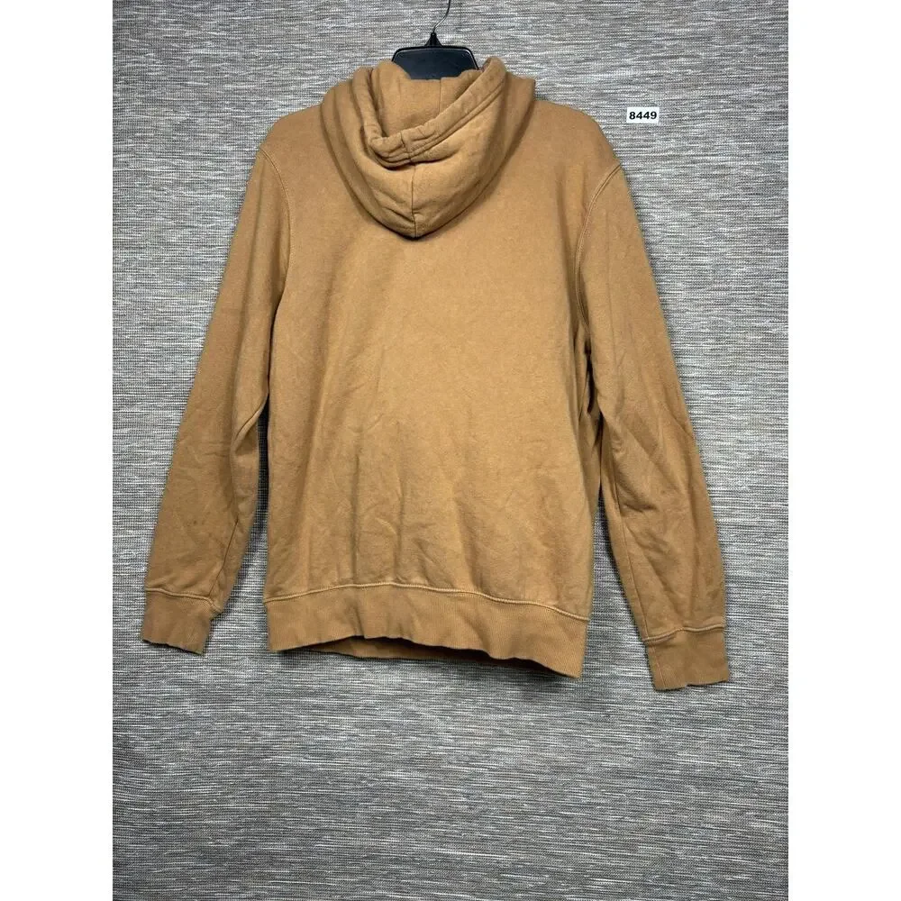 The North Face Hoodie Mens Medium Brown Camo Box Logo Fleece Pullover Sweatshirt